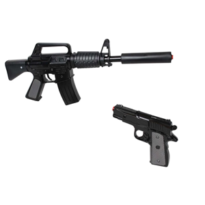 ست تفنگ اسباب بازی فلزی پلیس گانهر Gonher مدل 446.6_اسباب بازی